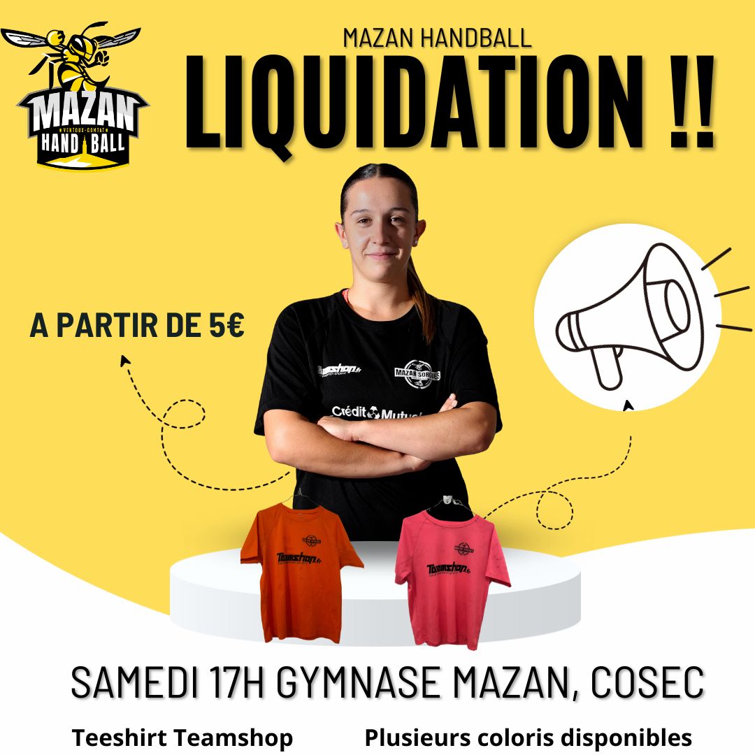 Affiche boutique liquidation